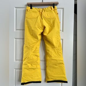 Bright yellow Burton Snowboard Sweetart Pants size Girls size M